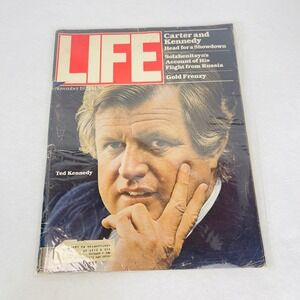 Vintage Life Magazine November 1979 Ted Kennedy Carter Showdown Natural Light Ad